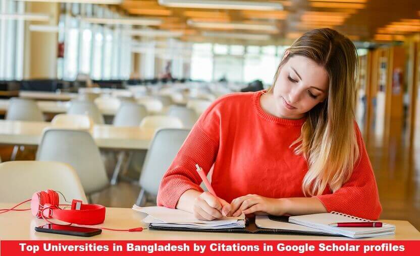 Top Universities in Bangladesh by Citations in Google Scholar profiles